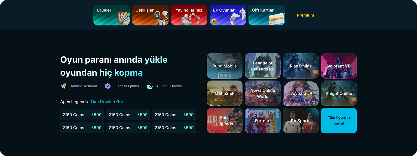 Ana Sayfa ve Etkileyici Karşılama